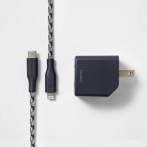 Heyday - 6' Lightning to USB-C Power Delivery Home Charging Blue